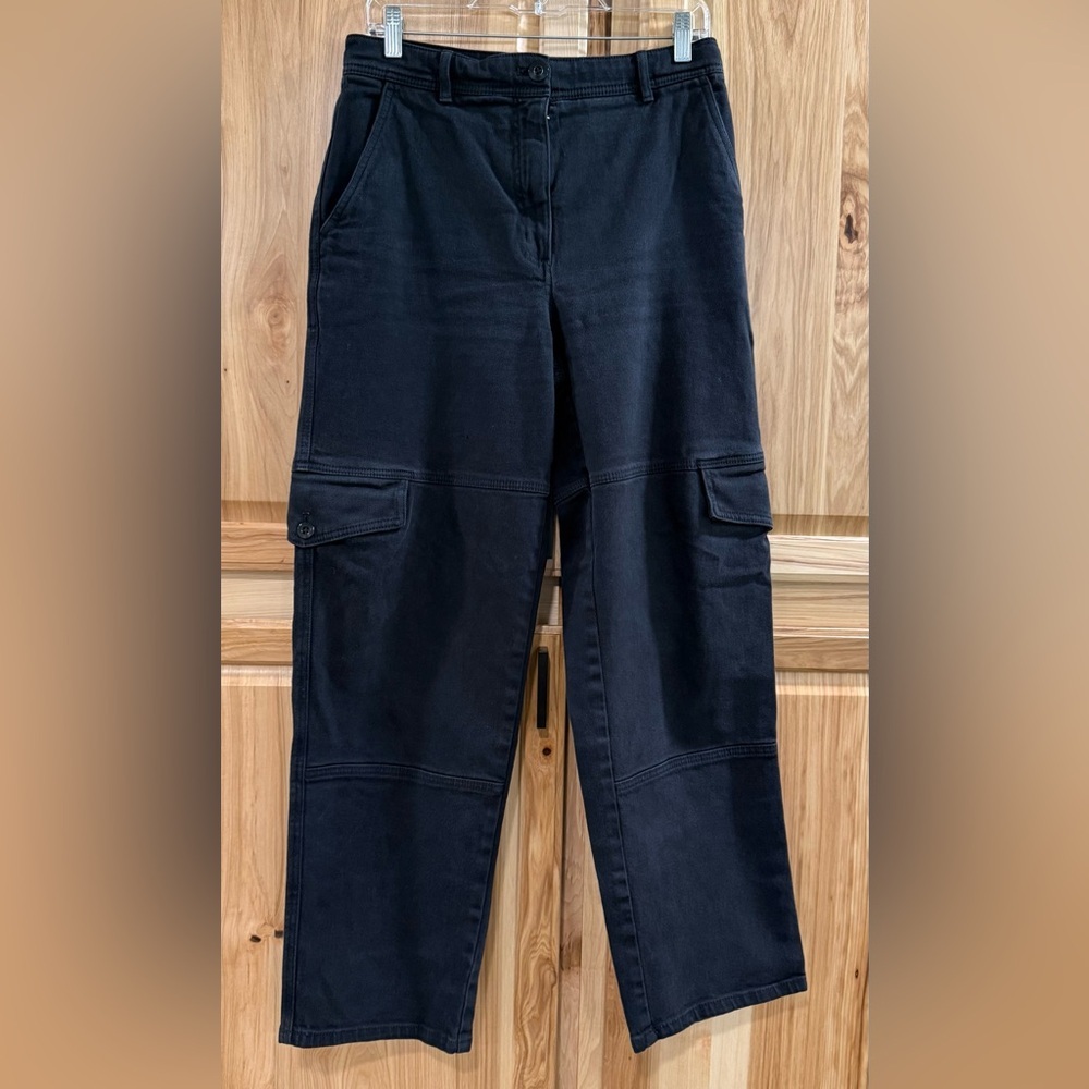 Wilfred Aritzia Black High-Waisted Contemporary Cargo  Alternative Chic Vibes